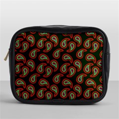 Seamless Paisley Pattern Mini Toiletries Bag (one Side) by Vaneshart