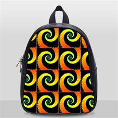 Spiral Seamless Pattern School Bag (small) by Vaneshart