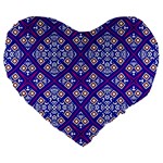 Symmetry Large 19  Premium Heart Shape Cushions Front