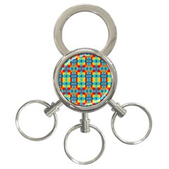 Pop Art  3-ring Key Chain by Sobalvarro