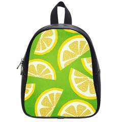 Lemon Fruit Healthy Fruits Food School Bag (small) by Wegoenart