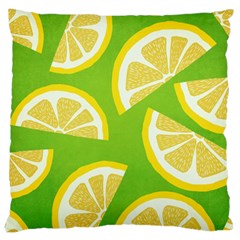 Lemon Fruit Healthy Fruits Food Large Cushion Case (one Side) by Wegoenart