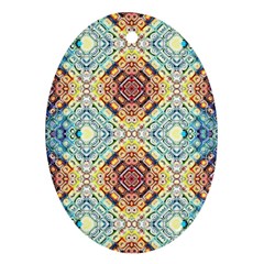 Pattern Oval Ornament (two Sides) by Sobalvarro