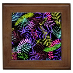 Leaves  Framed Tile by Sobalvarro