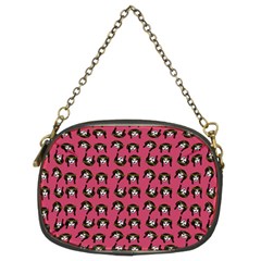 Retro Girl Daisy Chain Pattern Pink Chain Purse (two Sides) by snowwhitegirl