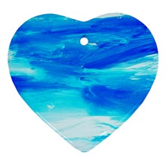 Sky 1 1 Heart Ornament (two Sides) by bestdesignintheworld