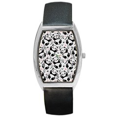 Panda Pattern Barrel Style Metal Watch by Vaneshart