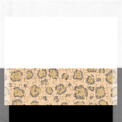 Leopard Print Rectangular Jigsaw Puzzl by Sobalvarro