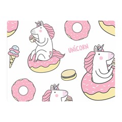 Unicorn Seamless Pattern Background Vector (1) Double Sided Flano Blanket (mini)  by Sobalvarro