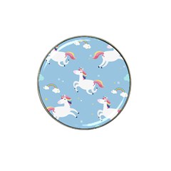 Unicorn Seamless Pattern Background Vector (2) Hat Clip Ball Marker (10 Pack) by Sobalvarro