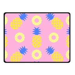 Pop Art Pineapple Seamless Pattern Vector Double Sided Fleece Blanket (small)  by Sobalvarro