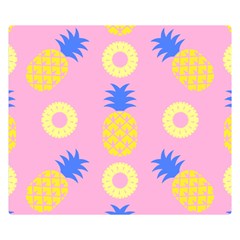 Pop Art Pineapple Seamless Pattern Vector Double Sided Flano Blanket (small)  by Sobalvarro