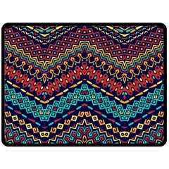 Ethnic  Double Sided Fleece Blanket (large)  by Sobalvarro