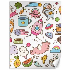 Set Kawaii Doodles Canvas 36  X 48  by Vaneshart