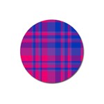 Bisexualplaid Magnet 3  (Round) Front