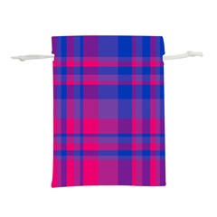 Bisexual Plaid Lightweight Drawstring Pouch (l) by NanaLeonti