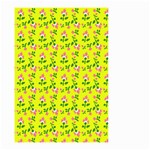 Carnation Pattern Yellow Small Garden Flag (Two Sides) Front