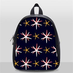 Sea Stars Pattern Sea Texture School Bag (small) by Vaneshart