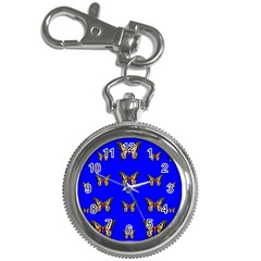 Butterfly Pattern Blue Insects Key Chain Watches by Vaneshart