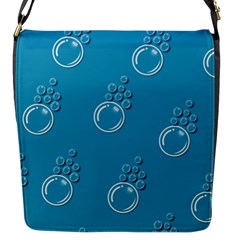 Bubble Group Pattern Abstract Flap Closure Messenger Bag (s) by Vaneshart