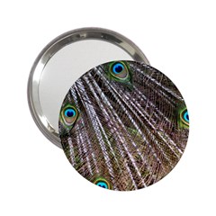 Peacock Feathers Pattern Colorful 2 25  Handbag Mirrors by Vaneshart