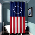 Betsy Ross flag USA America United States 1777 Thirteen Colonies vertical Shower Curtain 36  x 72  (Stall)  Curtain(36 X72 ) - 33.26 x66.24  Curtain(36 X72 )