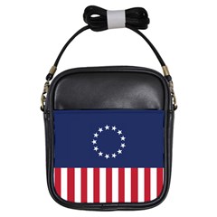 Betsy Ross Flag Usa America United States 1777 Thirteen Colonies Vertical Girls Sling Bag by snek