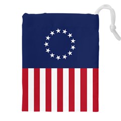 Betsy Ross Flag Usa America United States 1777 Thirteen Colonies Vertical Drawstring Pouch (4xl) by snek