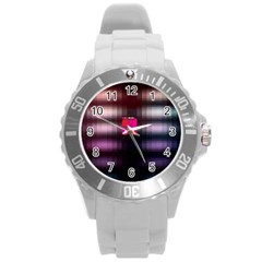 Aquarium By Traci K Round Plastic Sport Watch (l) by tracikcollection