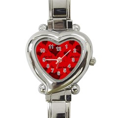 Wonderful Pattern Of Hearts Heart Italian Charm Watch by FantasyWorld7