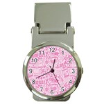 coffee pink Money Clip Watches Front