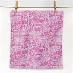 coffee pink Face Towel Front