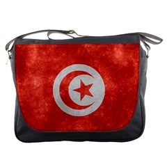 Grunge Tunisia Flag Messenger Bag by trulycreative