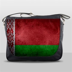 Grunge Belarus Flag Messenger Bag by trulycreative