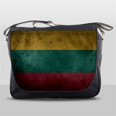 Grunge Lithuania Flag Messenger Bag by trulycreative