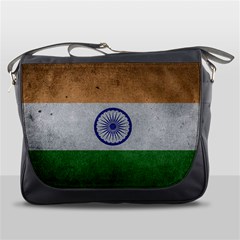 Grunge India Flag Messenger Bag by trulycreative