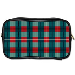 Pattern Texture Plaid Toiletries Bag (two Sides) by Mariart