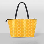 Pattern Yellow Classic Shoulder Handbag Back