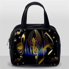 Background Level Clef Note Music Classic Handbag (one Side) by HermanTelo