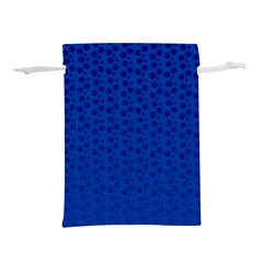 Background Polka Blue Lightweight Drawstring Pouch (s) by HermanTelo