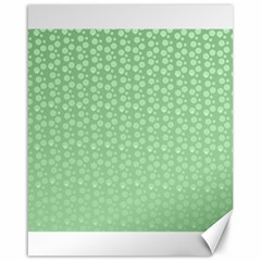 Background Polka Green Canvas 16  X 20  by HermanTelo