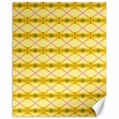 Pattern Pink Yellow Canvas 16  X 20  by HermanTelo