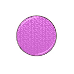 Background Polka Pink Hat Clip Ball Marker by HermanTelo