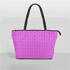 Background Polka Pink Classic Shoulder Handbag by HermanTelo