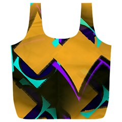 Geometric Gradient Psychedelic Full Print Recycle Bag (xxl) by HermanTelo