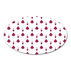 Pattern Card Oval Magnet by HermanTelo