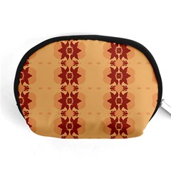 Brown Flower Accessory Pouch (medium) by HermanTelo