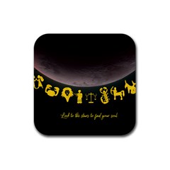 Look To The Stars Rubber Coaster (square)  by Alchemy2