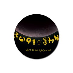 Look To The Stars Rubber Round Coaster (4 Pack)  by Alchemy2