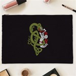 Pepe the Frog Rare Celtic Viking Norse Dragon pattern Deus Vult medieval wojak Crusader Cosmetic Bag (XXL) Front